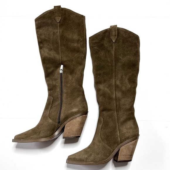 Vince Camuto Afelia Women’s Knee High Suede Leather Boot - Picture 6 of 10